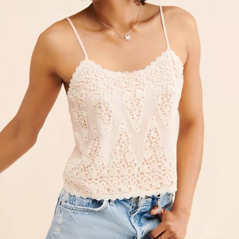 Anthropologie TINY "Anne" Peach Lace Cami
